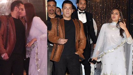 Salman Khan & Sonakshi Sinha attend friends Wedding Reception TOGETHER; Watch video | FilmiBeat