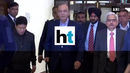 Arun Jaitely addresses post-budget meeting of RBI's central board