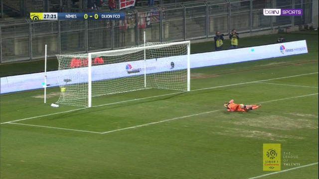 Nimes striker Teji Savanier scores one of the goals of the year!