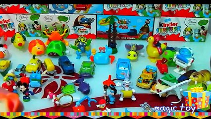 50 Surprise Egg Toy Unboxing-UNBOXING 50 KINDER SUPRISE