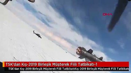 TSK'dan Kış-2019 Birleşik Müşterek Fiili Tatbikatı-1