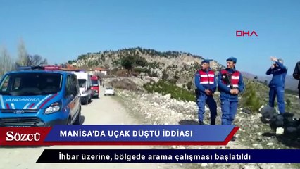 Manisa’da uçak düştü iddiası