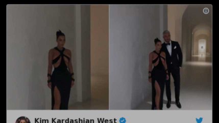Kim Kardashian fait le buzz avec sa robe signée Thierry Mugler
