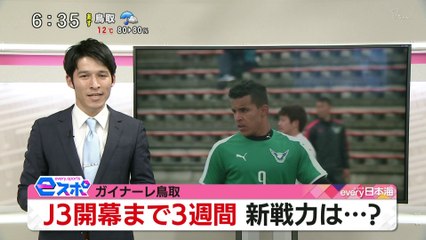 ｅスポ　ガイナーレ鳥取　Ｊ３開幕まで３週間 新戦力は・・・？
