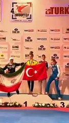 Tek hamlelik karşılık! İranlı rakibine böyle cevap verdi