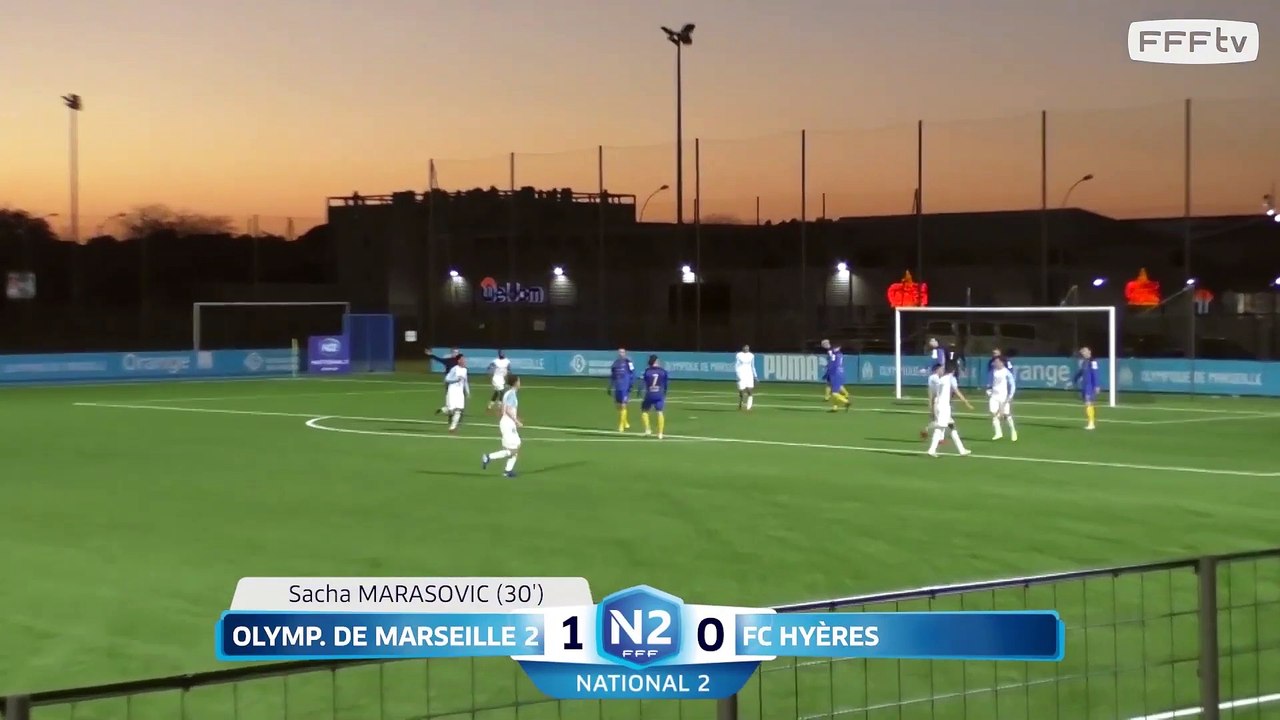 National 2 | OM 2-1 Hyères : Le doublé de Marasovic