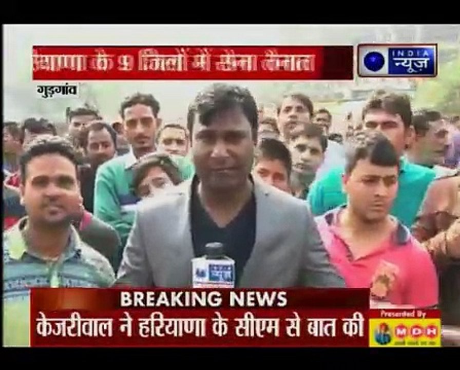 Jat Quota Row_ Agitation spreads to Gurgaon as protesters block roads