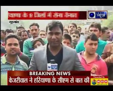 Jat Quota Row_ Agitation spreads to Gurgaon as protesters block roads