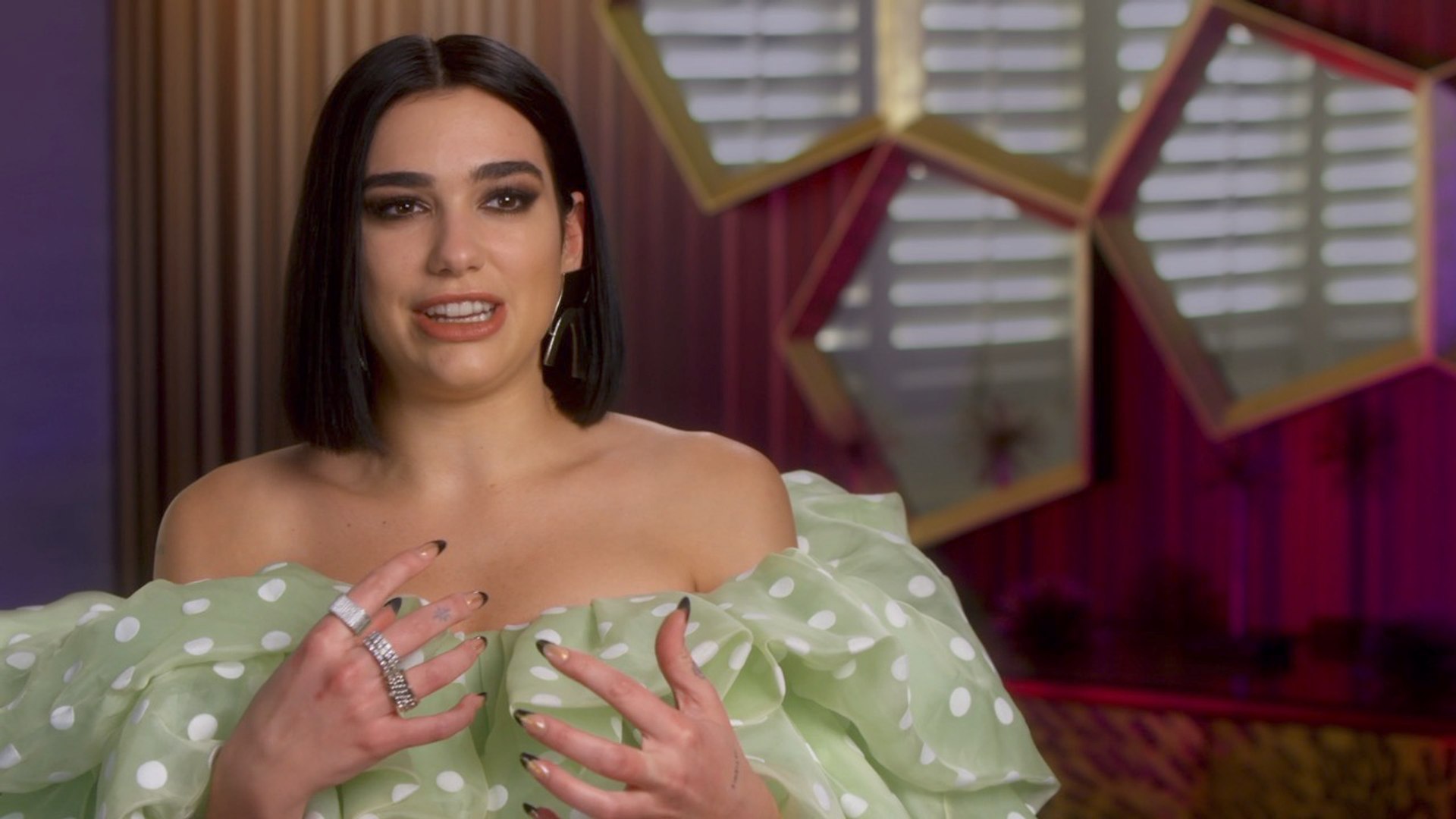 Dua Lipa Digs Alita's Hairstyle