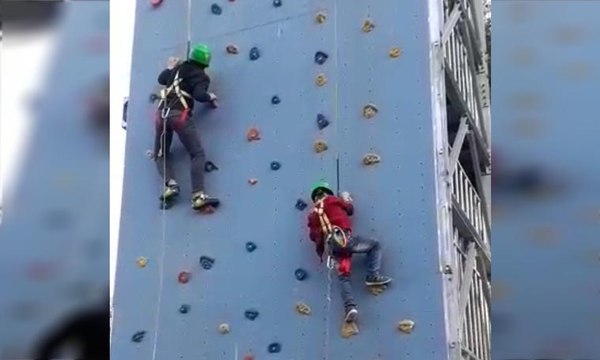 6 yaşındaki çocuk tırmanma parkurundan yere çakıldı