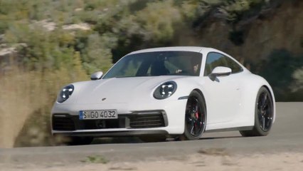 Porsche 911 Carrera S Carrara in White Metallic on Country Road