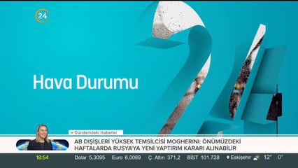 İşte hava durumu raporu