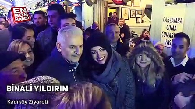 Binali Yıldırım'ın Kadıköy ziyareti