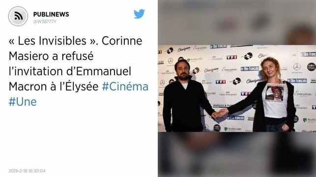 « Les Invisibles ». Corinne Masiero a refusé l’invitation d’Emmanuel Macron à l’Élysée
