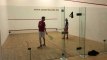 Championnats de Belgique de squash à Mons: le 1er set de Giulian Lupant
