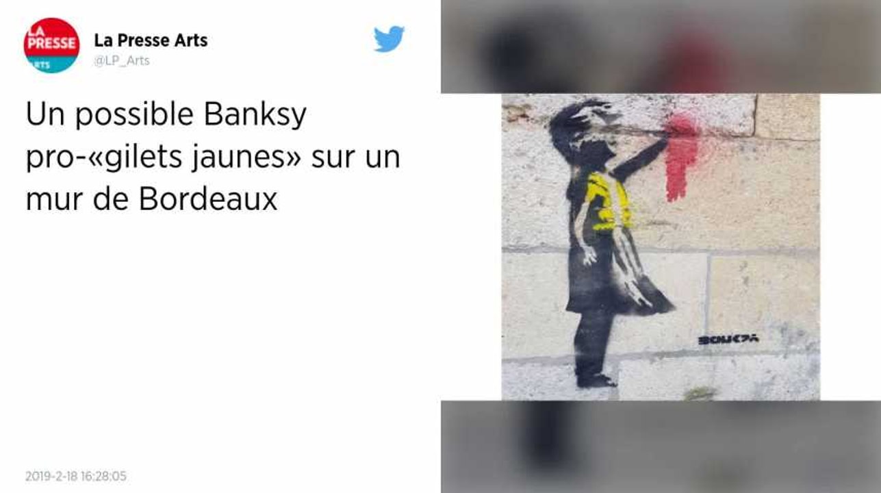 Banksy a-t-il peint des œuvres pour soutenir les Gilets jaunes à Bordeaux ?