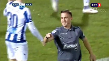 0-1 Dimitrios Pelkas Goal - Apollon Smyrnis 0-1 PAOK 18.02.2019 [HD]