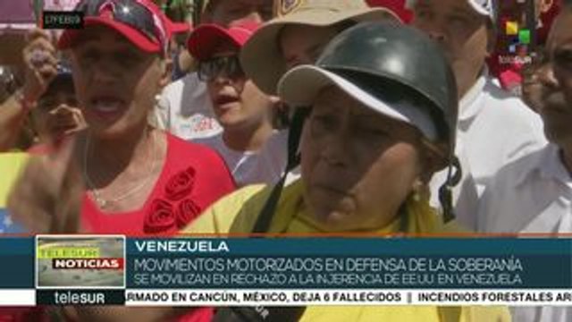Motorizados Bolivarianos respaldan al gobierno venezolano