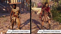Assassin's Creed Odyssey vs AC Origins: Comparativa gráfica