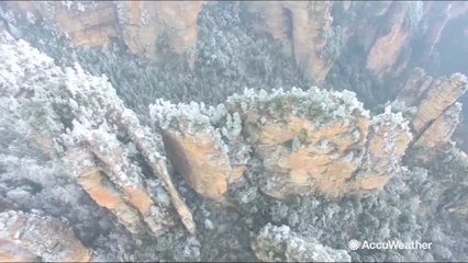 Rime creates captivating scenery for spectators