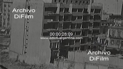 Demolition houses for the construction of Avenida 9 de Julio 1970