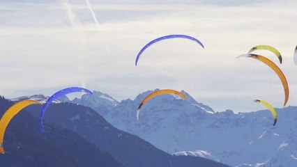 Coupe du monde de Snowkite, sur le féerique lac gelé de Resia