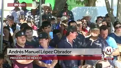 AMLO supervisa obras en Durango