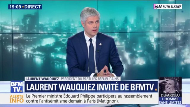 Laurent Wauquiez (LR) : Ceux qui professent la haine contre les juifs doivent être jugés et condamnés