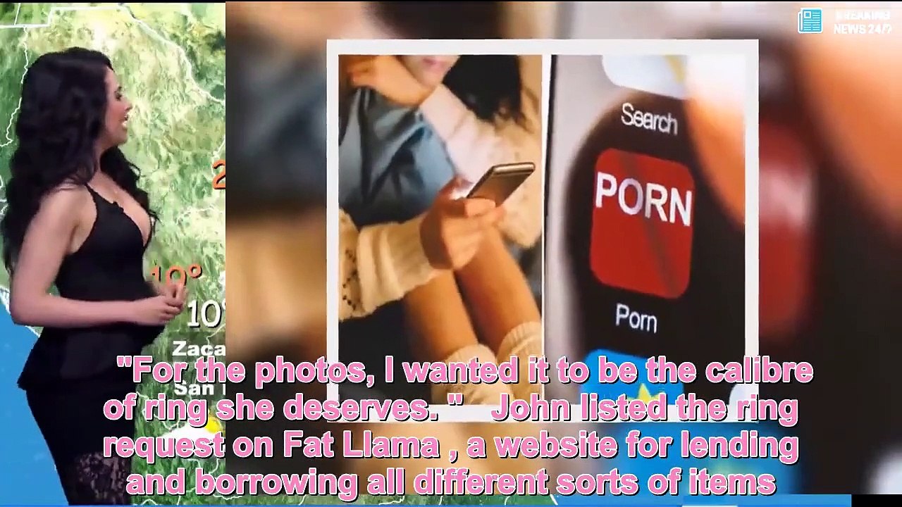 Il fait sa demande de mariage avec une bague en diamant de 7 000 £ qu'il a empruntée à une inconnue