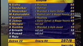 World Cup Cricket 1996 India Pakistan
