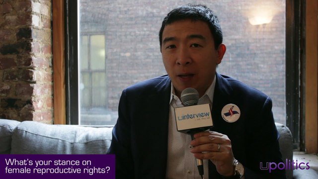 2020 Democratic Presidential Candidate Andrew Yang On Abortion Rights