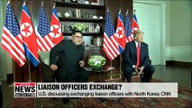 U.S. discussing exchanging liaison officers with North Korea: CNN