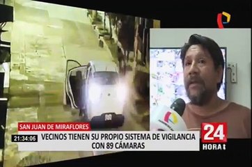 SJM: vecinos con su propio sistema de videovigilancia no se sienten respaldados por municipio