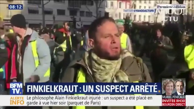 Injures antisémites envers Alain Finkielkraut: un suspect placé en garde à vue