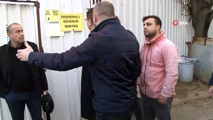 Sarıyer'de İnşaat Alanında Toprak Kayması