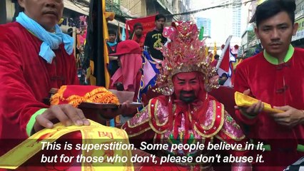 Gory spirit festival lights up Cambodian capital