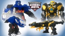 Transformers Rescue Bots Optimus Prime Bumblebee Primal Mode  || Keiths Toy Box