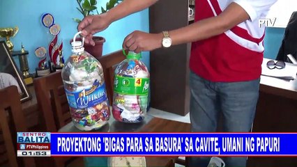 Proyektong 'Bigas para sa Basura' sa Cavite, umani ng papuri