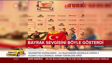 Selen Gündüz'ün bayrak hassasiyeti gururlandırdı