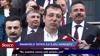 İmamoğlu’ndan Yıldırım’a:  Bu saatten sonra çok anlamı yok