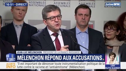 Antisémitisme: Jean-Luc Mélenchon demande à Christophe Castaner d'assurer la sécurité des membres de son groupe lors du rassemblement