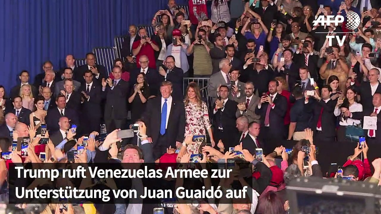 Venezuela: Trump ruft Armee zur Unterstützung von Guaidó auf