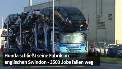 Honda schließt Fabrik in England – 3500 Jobs betroffen