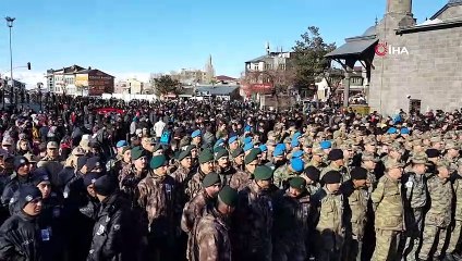 Afrin şehidi Erzurum’da son yolculuğuna uğurlandı
