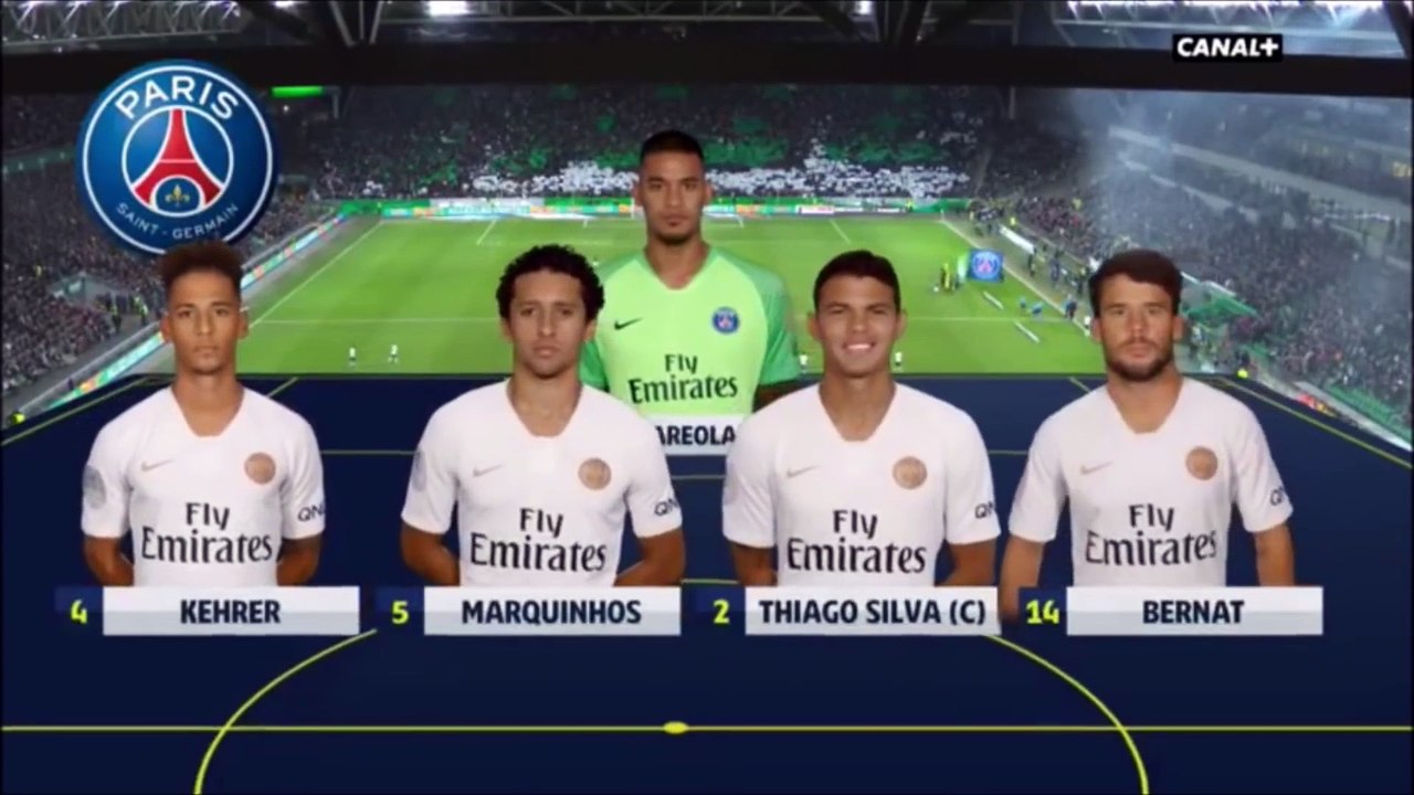 AS Saint-Etienne - Paris SG 0-1 Le résumé