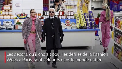 Portrait de Karl Lagerfeld, célèbre couturier décédé mardi 19 février 2019