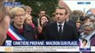 Emmanuel Macron sur la profanation du cimetière juif : 