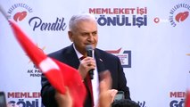 AK Parti'nin İstanbul Adayı Binali Yıldırım Pendik'te Halka Hitap Etti