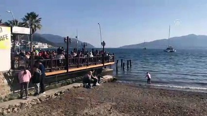 Marmaris'te şubat ayında deniz keyfi - MUĞLA