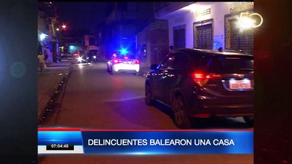 Delincuentes balearon una casa en el sur de Guayaquil
